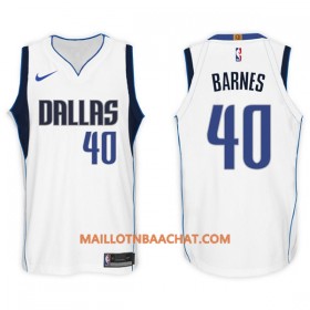 Maillot NBA Dallas Mavericks Harrison Barnes 40 Nike 2017-18 Blanc Swingman - Homme